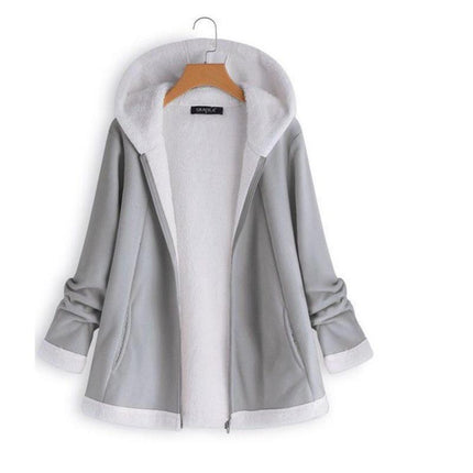 Long Sleeved Zipper Plush Jacket - Wnkrs