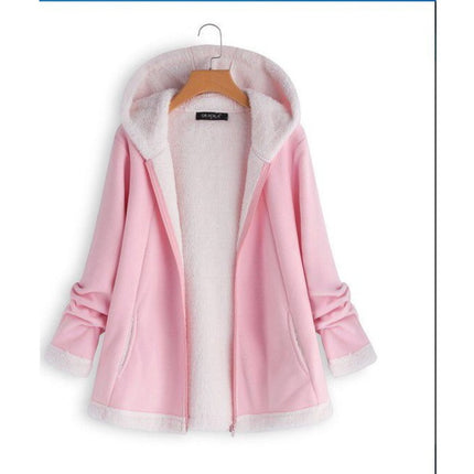 Long Sleeved Zipper Plush Jacket - Wnkrs