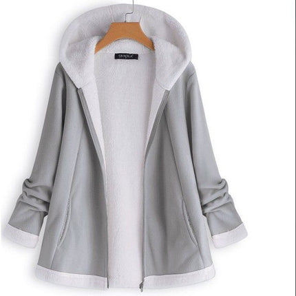 Long Sleeved Zipper Plush Jacket - Wnkrs