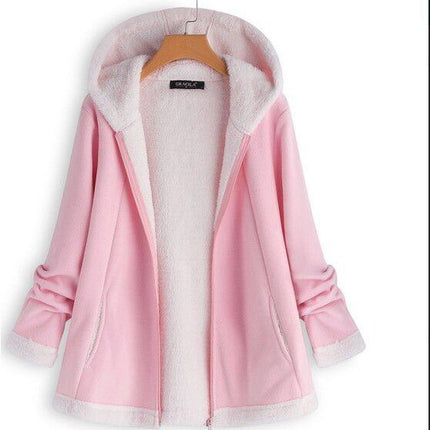 Long Sleeved Zipper Plush Jacket - Wnkrs