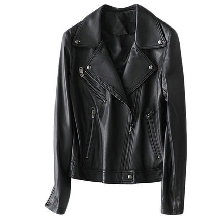 Women's Leather Biker Jacket - Wnkrs