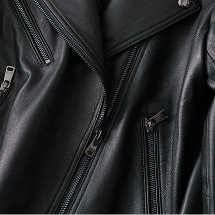 Women's Leather Biker Jacket - Wnkrs