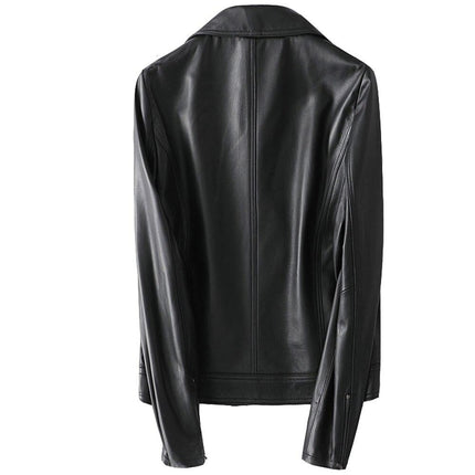 Women's Leather Biker Jacket - Wnkrs