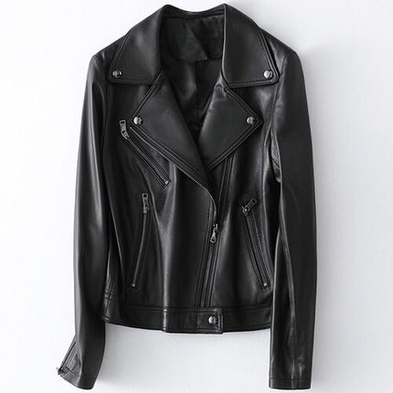 Women's Leather Biker Jacket - Wnkrs