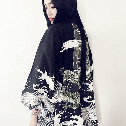 Women's Chinese Dragon Printed Jacket - Wnkrs