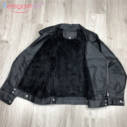 Women's Biker PU Leather Jacket - Wnkrs
