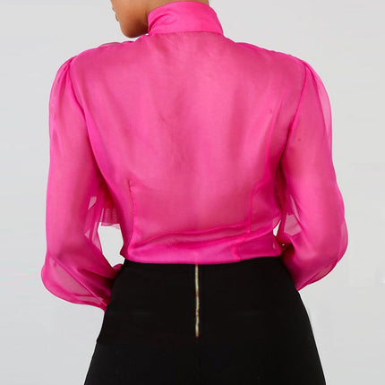 Women's Elegant Ruffled Blouse - Wnkrs