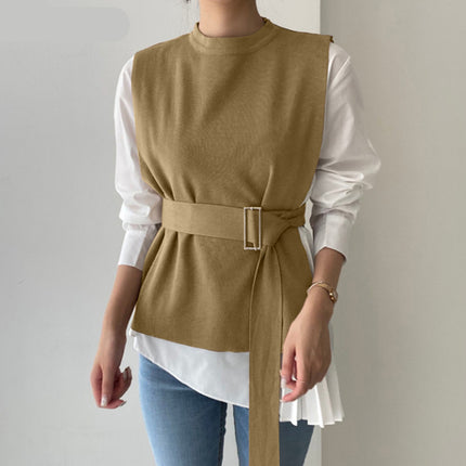 Women's Casual Belted Top - Wnkrs