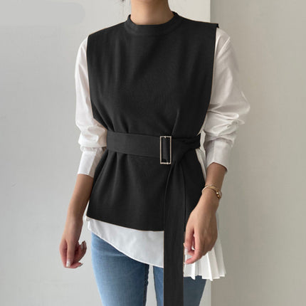 Women's Casual Belted Top - Wnkrs