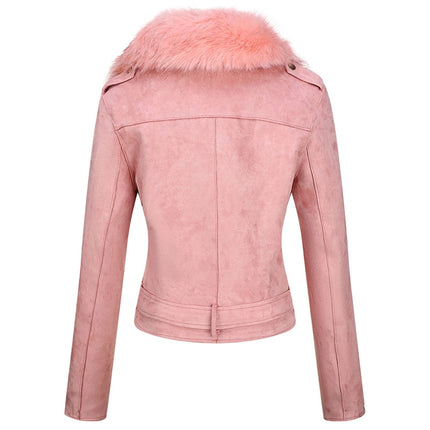 Women's Eco Suede Biker Jacket - Wnkrs