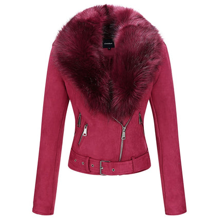 Women's Eco Suede Biker Jacket - Wnkrs