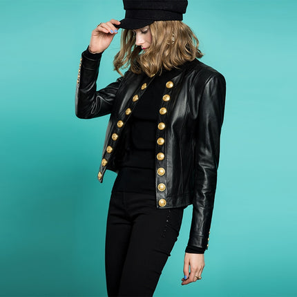 Women's Stylish Leather Jacket - Wnkrs