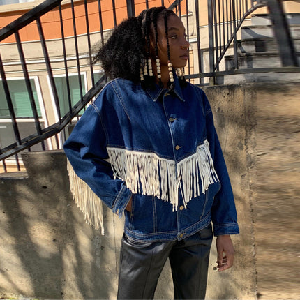 Denim Outwear with Tassels - Wnkrs