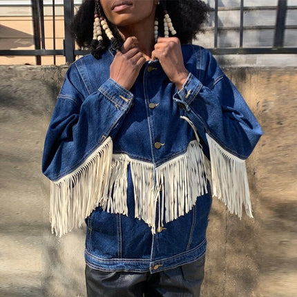 Denim Outwear with Tassels - Wnkrs