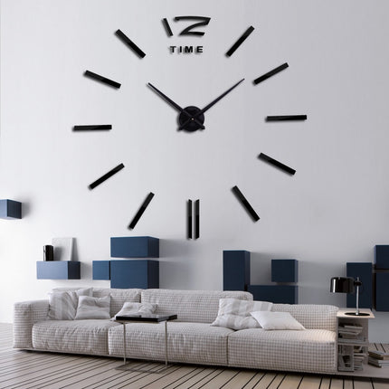 Large Acrylic Mirror Wall Clock - wnkrs