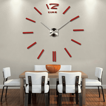 Large Acrylic Mirror Wall Clock - wnkrs