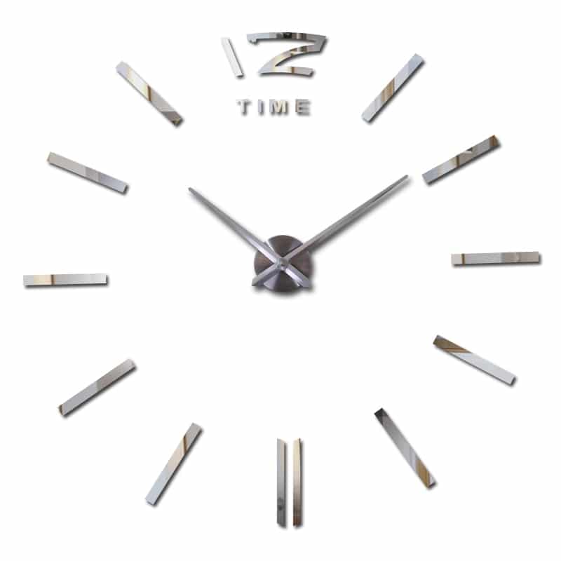 Large Acrylic Mirror Wall Clock