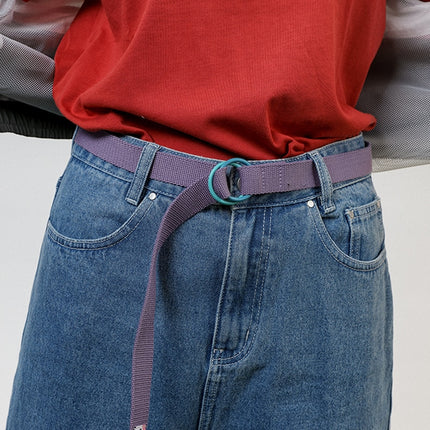 Unisex Casual Style Double Ring Belt - Wnkrs