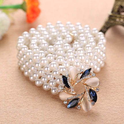 Women's Stylish Belt with Pearls - Wnkrs