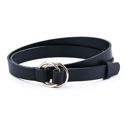Women’s Elegant Casual Thin Leather Belt - Wnkrs