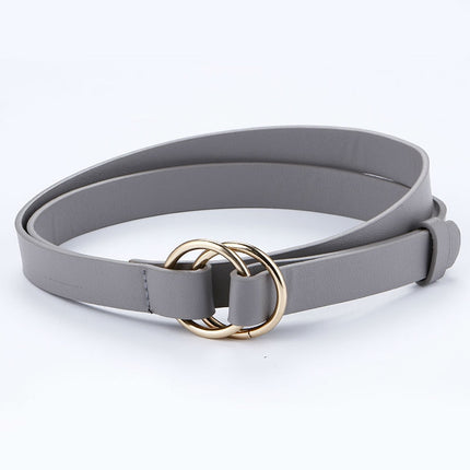 Women’s Elegant Casual Thin Leather Belt - Wnkrs