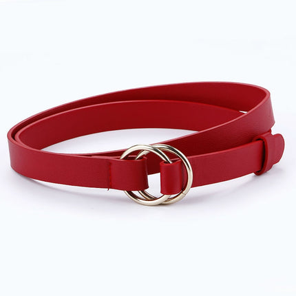 Women’s Elegant Casual Thin Leather Belt - Wnkrs