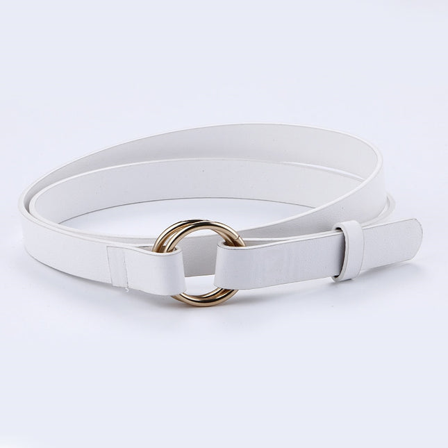 Women’s Elegant Casual Thin Leather Belt - Wnkrs