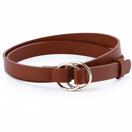 Women’s Elegant Casual Thin Leather Belt - Wnkrs