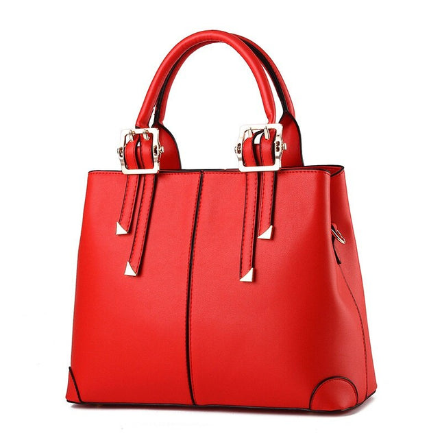 Elegant Classic Solid Color Women's Handbag - Wnkrs