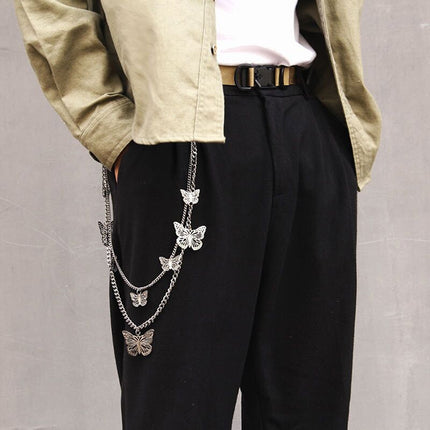 Double Layers Butterfly Link Pants Belt - Wnkrs