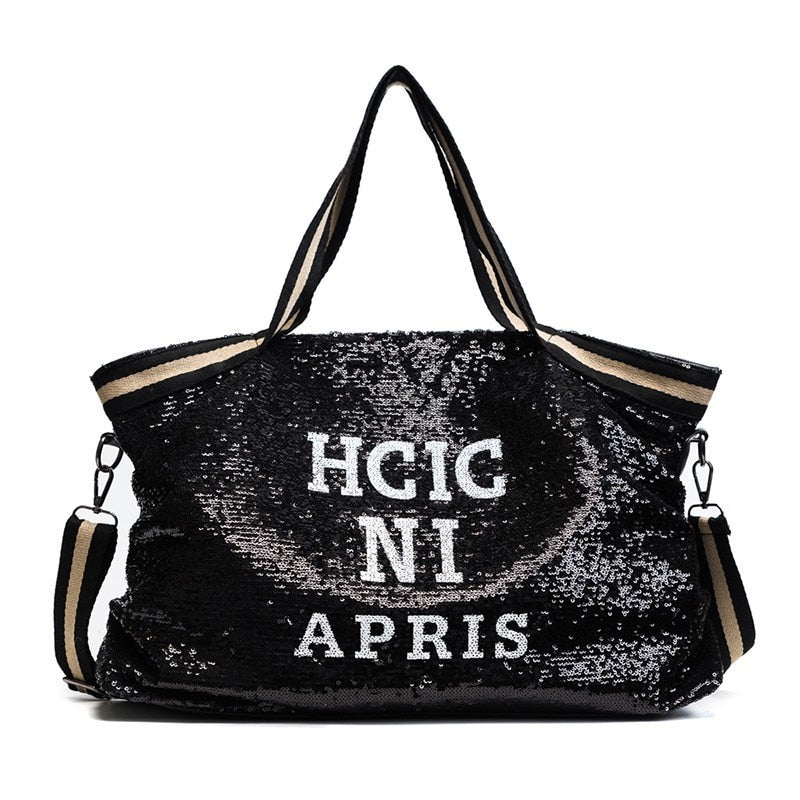 Fashion Sequined Top-Handle Bag