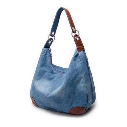 Women's Denim Hobo Bag - Wnkrs