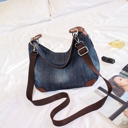 Women's Denim Hobo Bag - Wnkrs