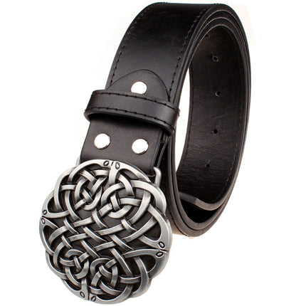 Women's Leather Belt with Metal Buckle - Wnkrs