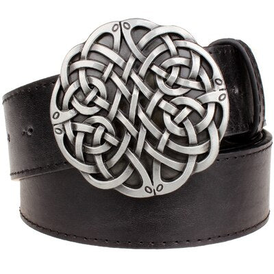 Women's Leather Belt with Metal Buckle - Wnkrs