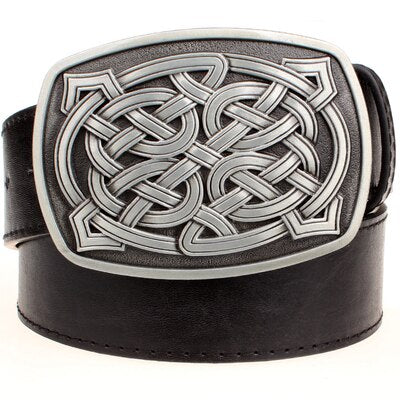 Women's Leather Belt with Metal Buckle - Wnkrs