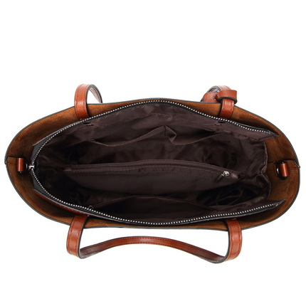 Women's Large Leather Shoulder Bag - Wnkrs