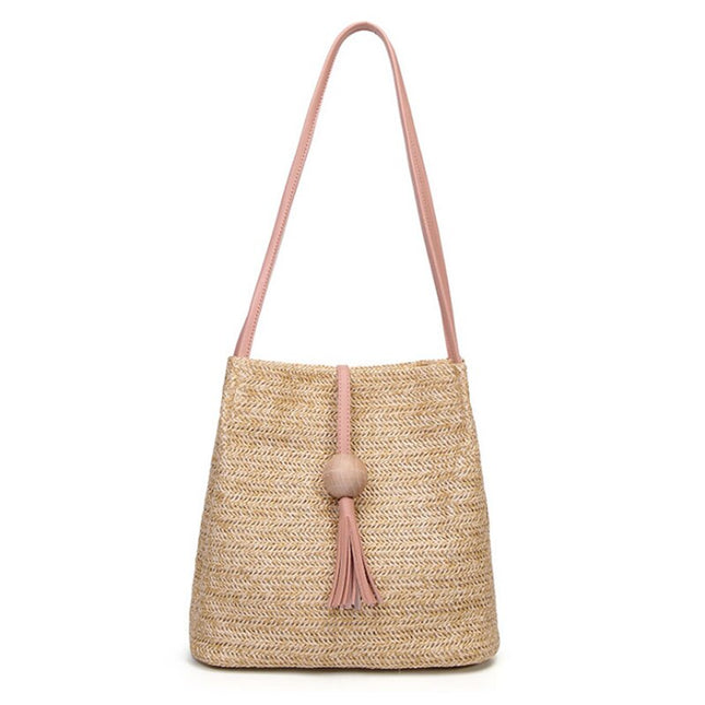 Straw Shoulder Bag for Women - Wnkrs