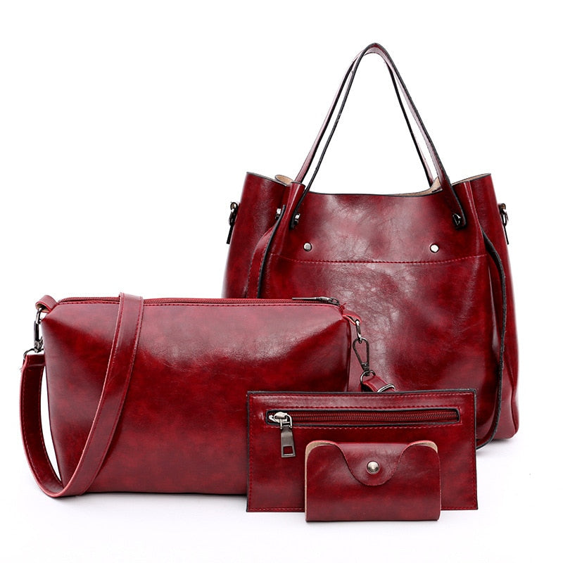 Women's Casual Bag Set 4 pcs Set