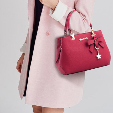Women's Shoulder Bag with Pendant - Wnkrs