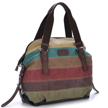 Women's Striped Canvas Tote - Wnkrs