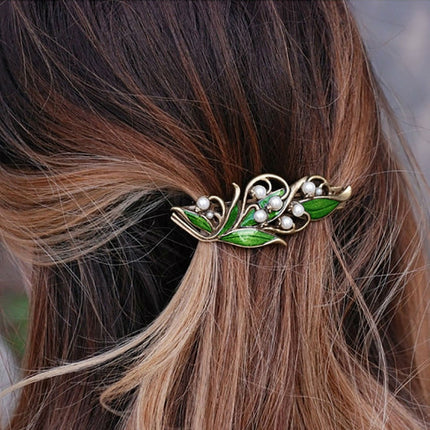 Women's Vintage Style Wood Lily Hair Clip - wnkrs