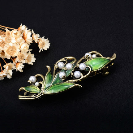 Women's Vintage Style Wood Lily Hair Clip - wnkrs
