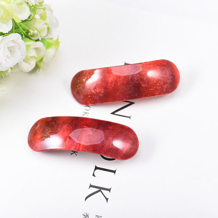 Acrylic Barrette in Marble Print - wnkrs