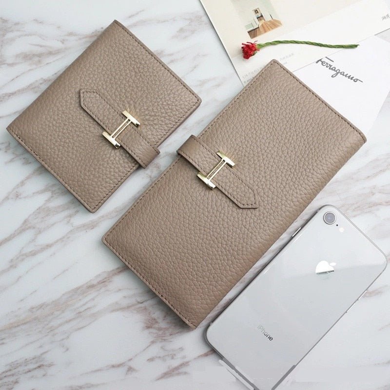 Women's Solid Genuine Leather Wallet