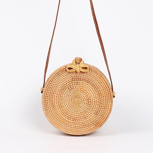 Summer Round Handmade Straw Women's Bag - Wnkrs