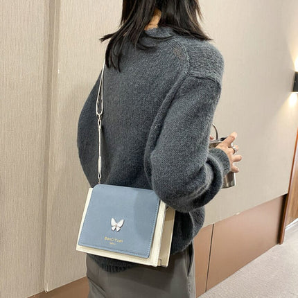 Women's Crossbody Bag with Butterfly Decoration - Wnkrs