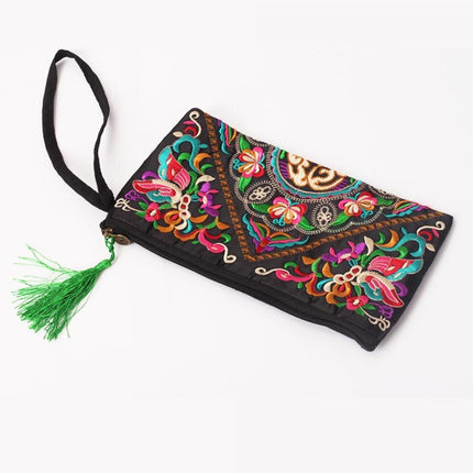 Women's Retro Ethnic Embroidery Clutch - Wnkrs