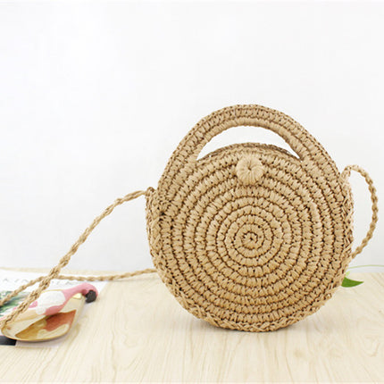 Women's Boho Woven Straw Crossbody Bag - Wnkrs