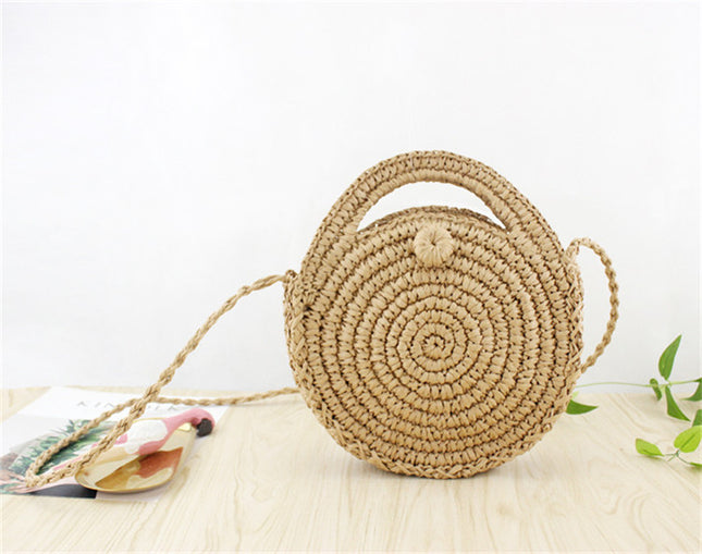 Women's Boho Woven Straw Crossbody Bag - Wnkrs